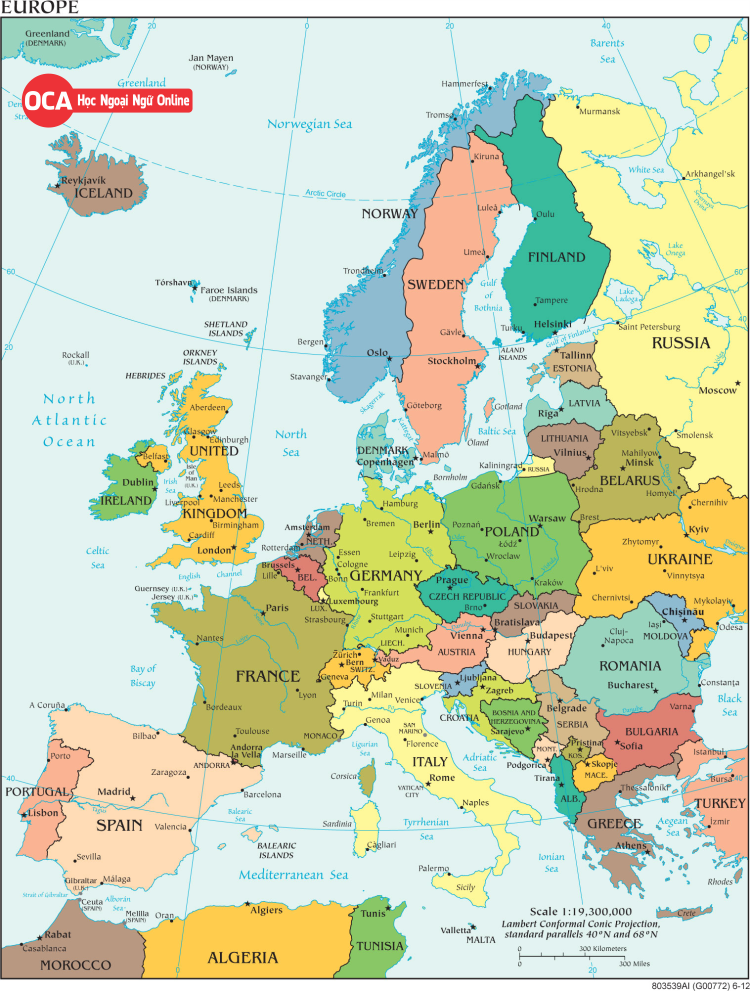 Châu Âu trong tiếng Anh là gì