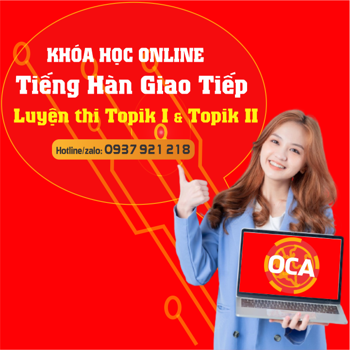 Khoá học tiếng Hàn Online Oca